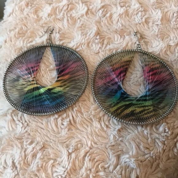 Multi colored earrings!  - Picture 1 of 2